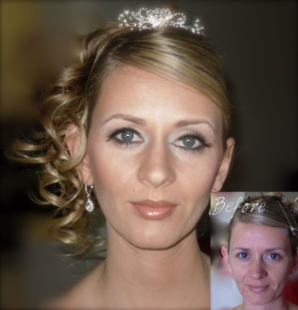 Bridal makeup and Updo