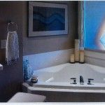 Master bathroom for a client that wanted a soaking