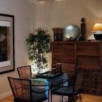 Formal dining room repainted,addition of accessori