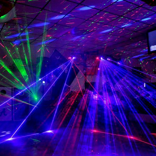 One of our many club laser lighting set ups