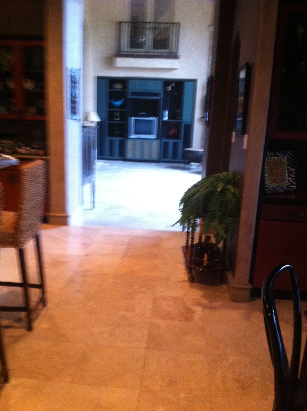 travertine before