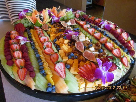 Grand Fruit and Cheese Display