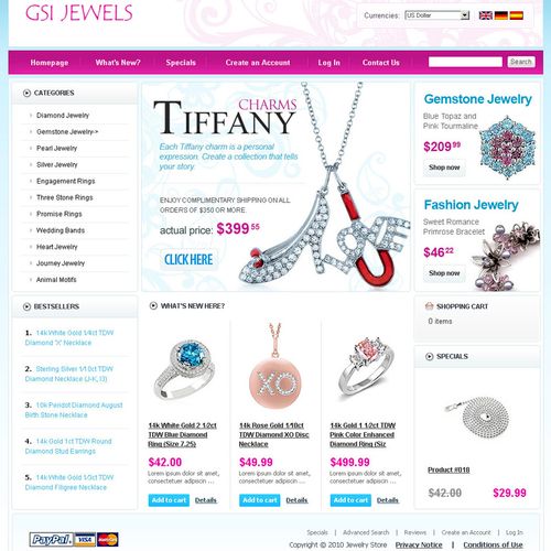 Jeweley Website Design