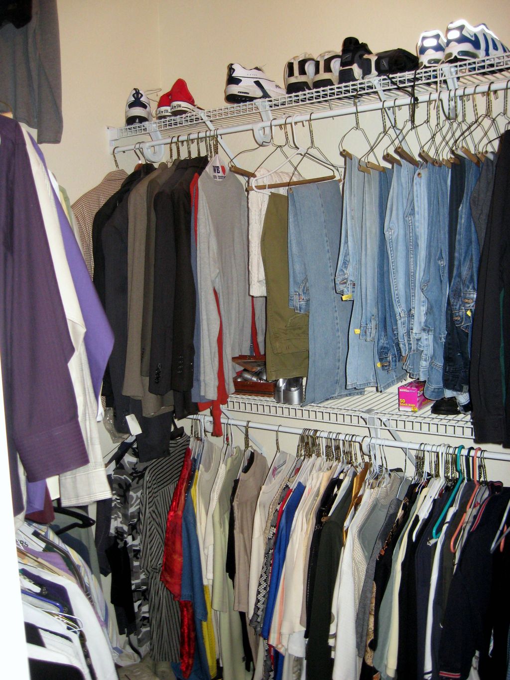 Organizing closets
