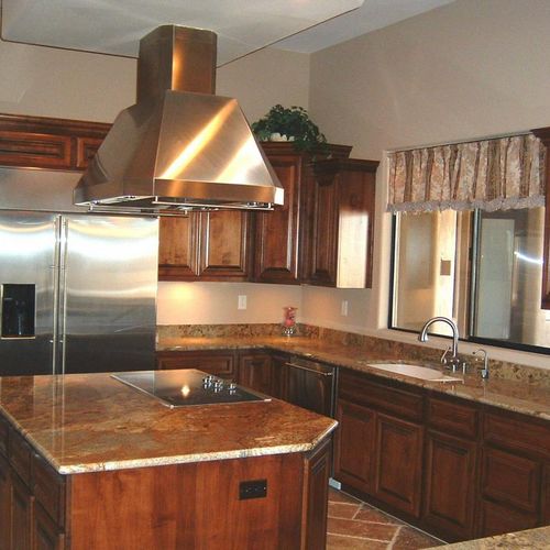 Custom kitchen in home built in Cave Creek