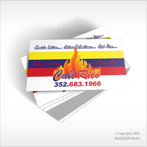 Cali Rico Business Card Design - Copyright MultiCO