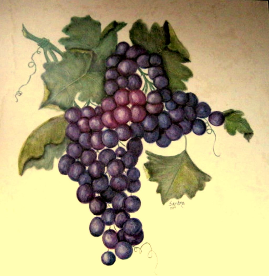 Purple and Blue Grapes