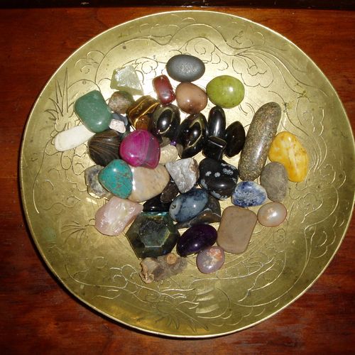 stones to aid the work and ground you
