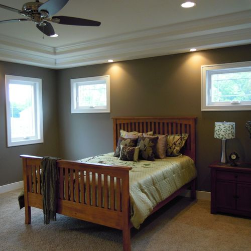Parade of Homes Master Bedroom built by Mike Antle