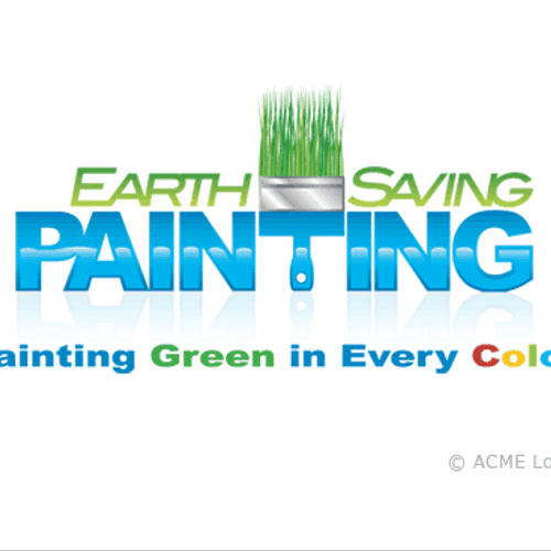 Earth Saving Painting Logo Design