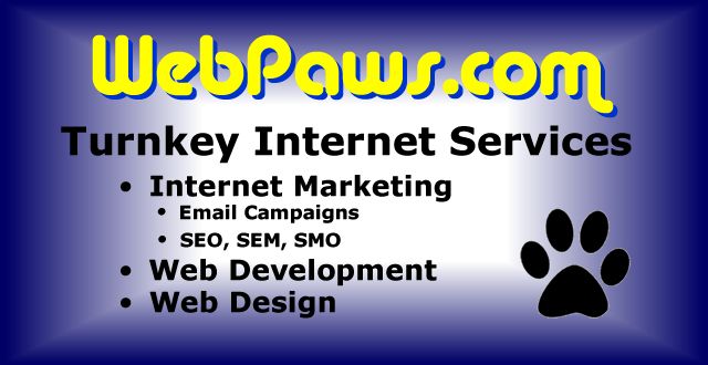 WebPaws.com Rectangular Banner