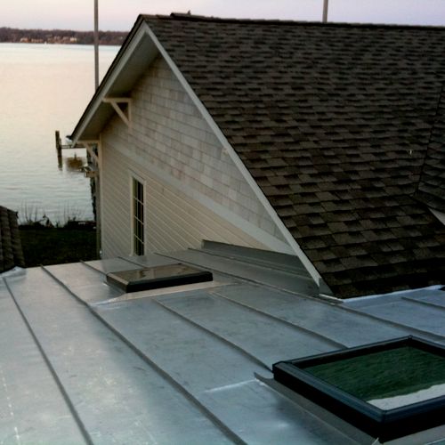 Standing seam terne metal roof in Alexandria, VA w