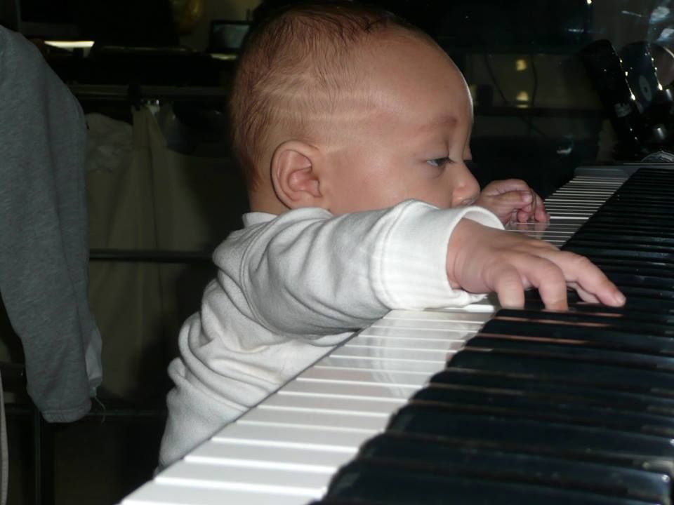 I start them early! :) Avery at 5 months