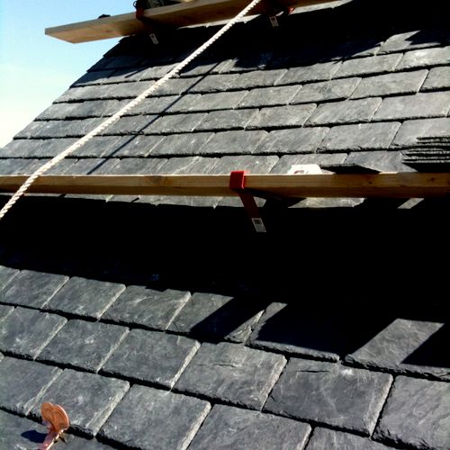 New natural slate roof in Arlington, VA