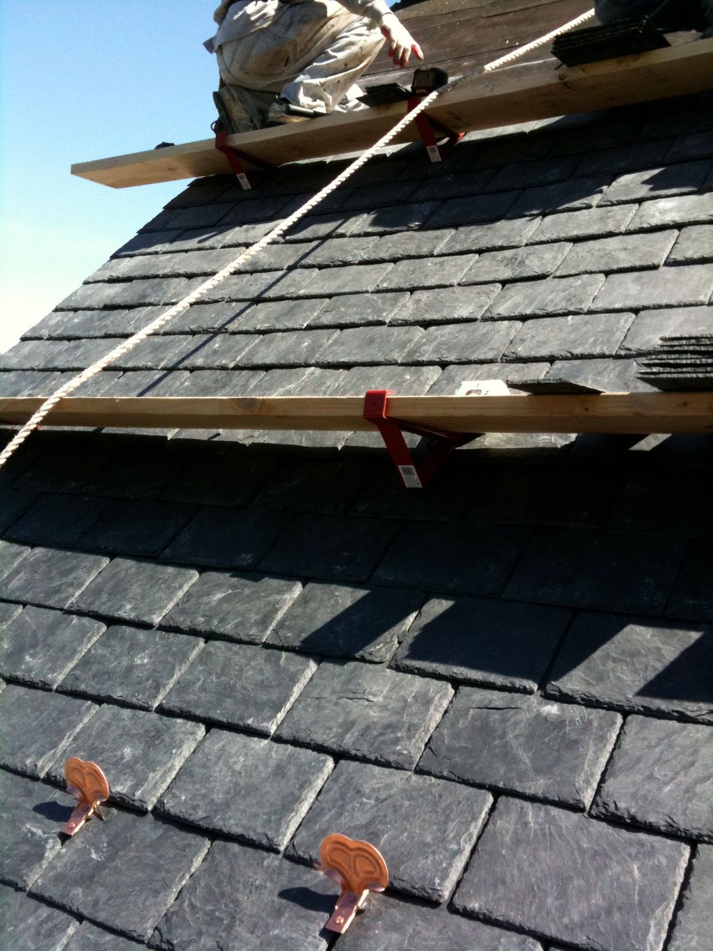 New natural slate roof in Arlington, VA