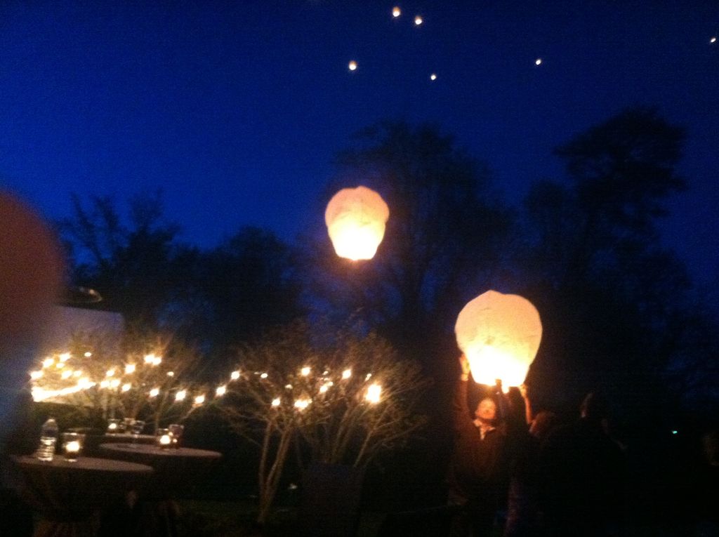 Beautiful lighting a one of our receptions