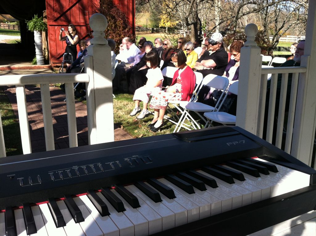 Playing piano in Jonesborough Tn. A beautiful outs