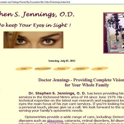 This is the website we did for Stephen S Jennings,