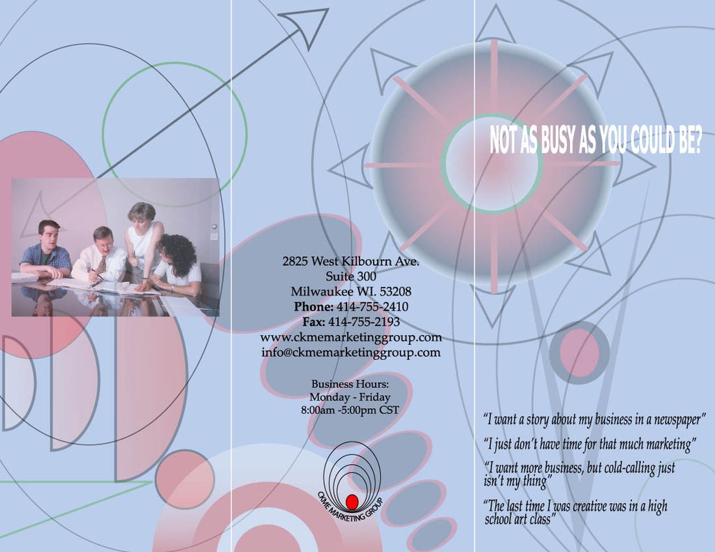 My own background on brochure