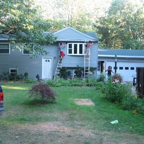 after- New roof, siding, all new windows,doors, an