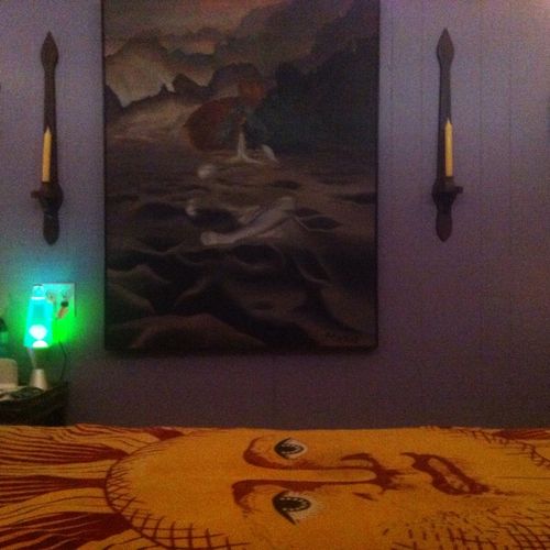 Massage room at The Dreaming Crow