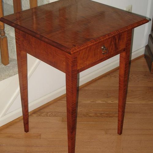 Accent Table in Tiger Maple