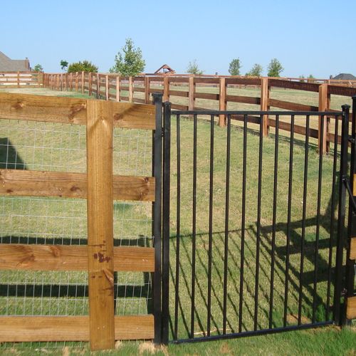 Ranch Rail and custom iron gates