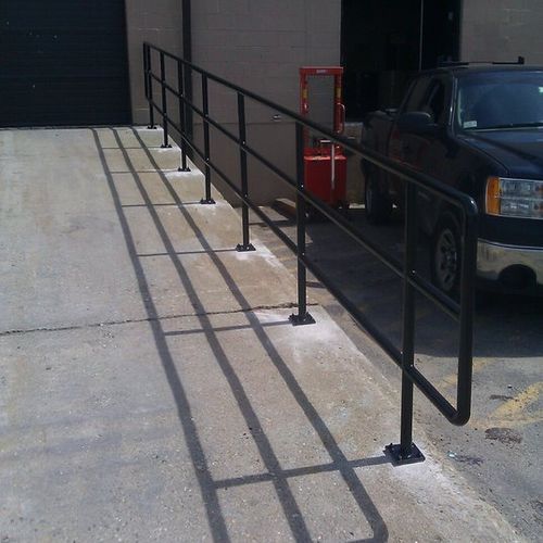 Handicap pipe railings Newton MA