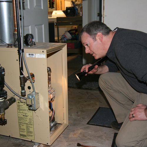 I will look at your heating and cooling systems.