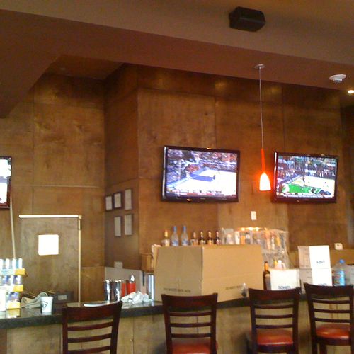 Have a restaurant, we can help. 
Turnkey HDTV and 