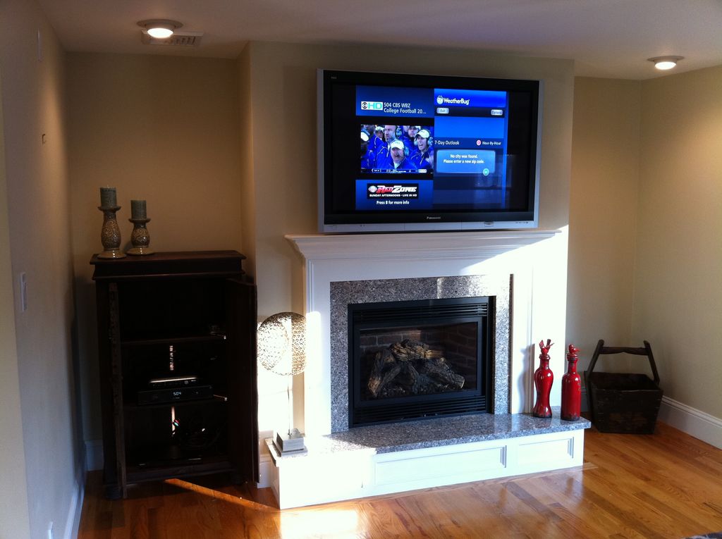 50inch LCD Panisonic, A/V in cabinet on left, (Sto