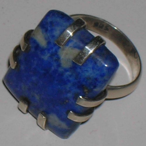 Lapis & Sterling Silver Ring