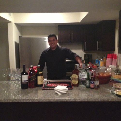One of our Bar Staff. Mixologist William Arreondo.