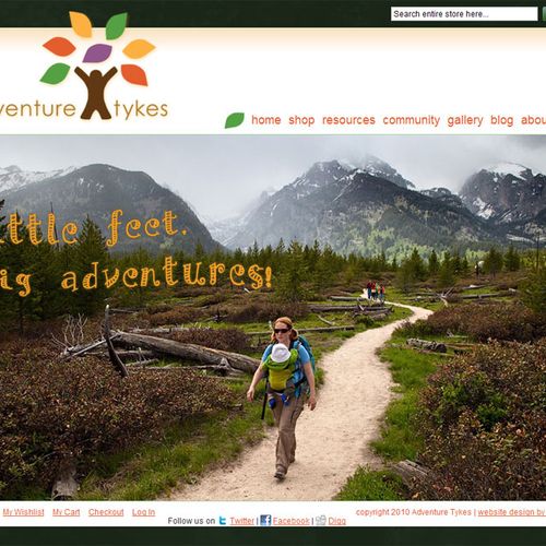 Adventure Tykes
e-commerce site and blog
