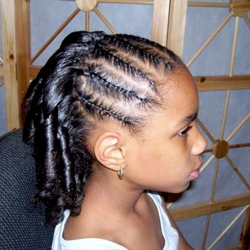 Childrens hair, Two strand flat twist and Candy cu