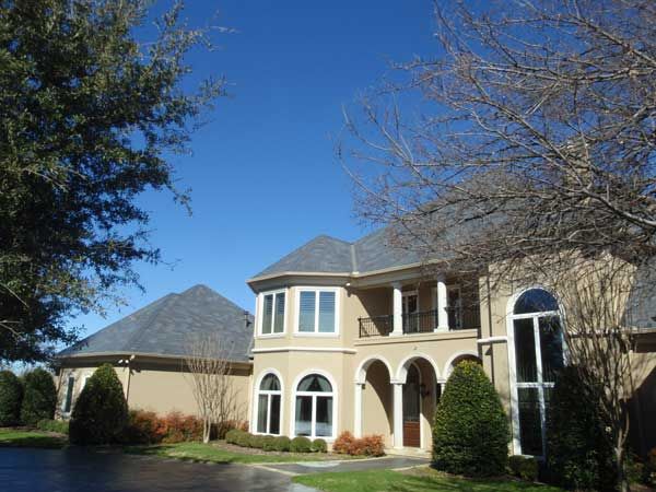 Residential roof installation.