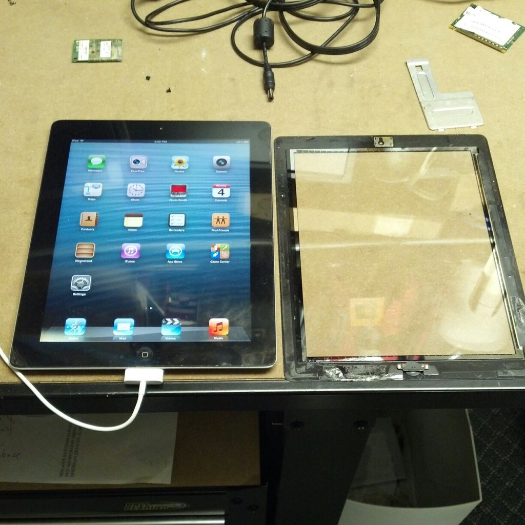 Replacing a broken iPad glass.