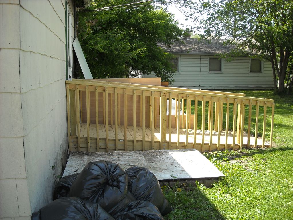 Built wheelchair ramp,