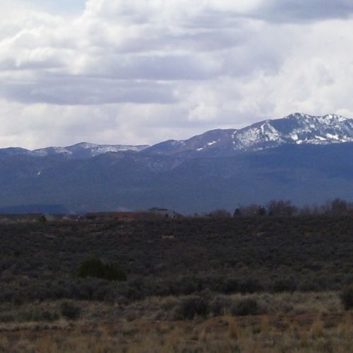 Panorama of the sleeping Ute mountain