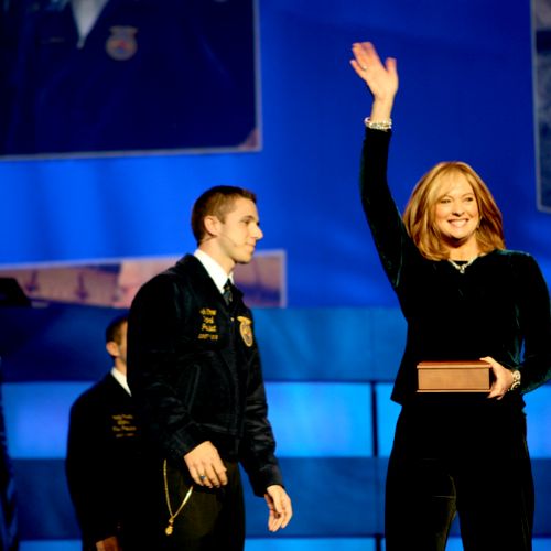 National FFA conference speaking with 45K attendee