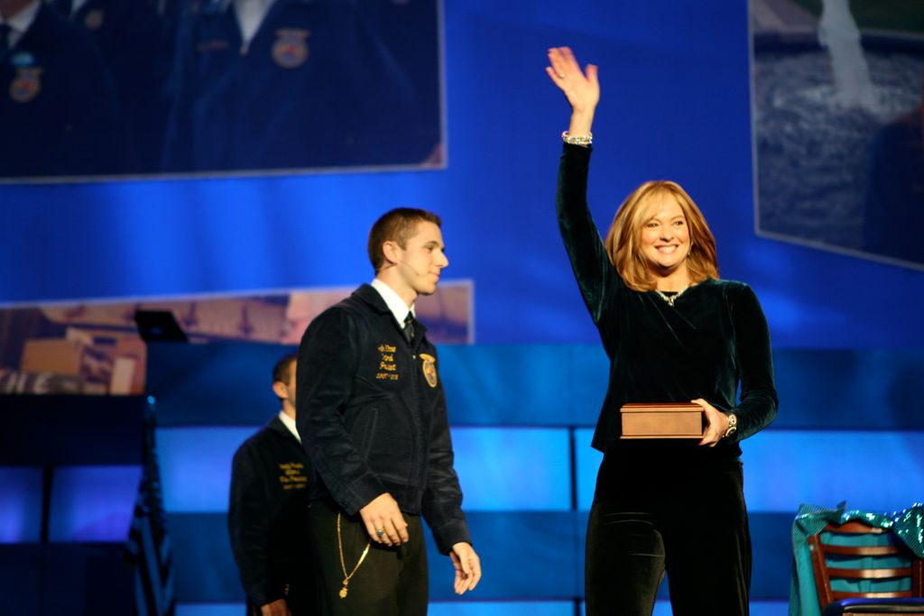 National FFA conference speaking with 45K attendee