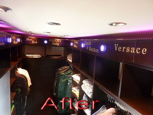 His Custom closet After