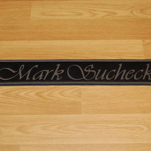 Laser engraved leather guitar strap, incredible de