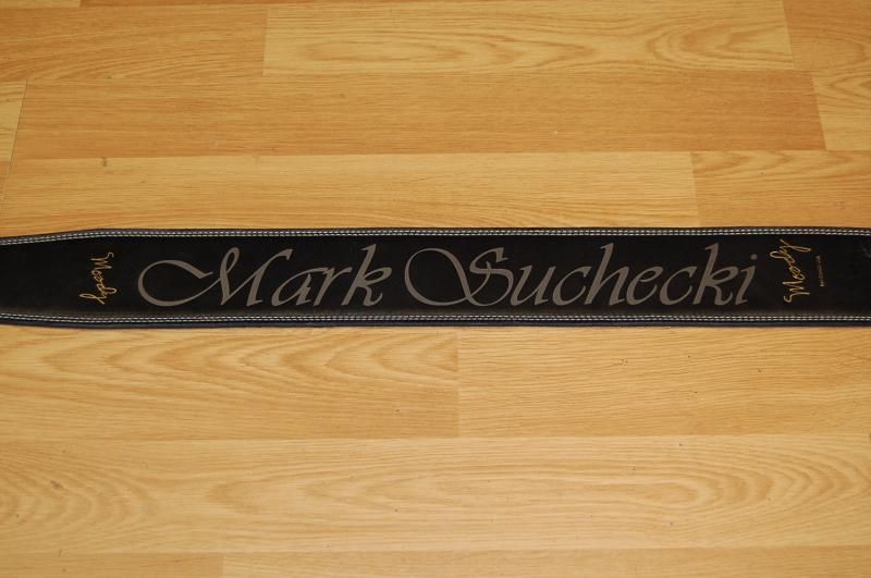 Laser engraved leather guitar strap, incredible de