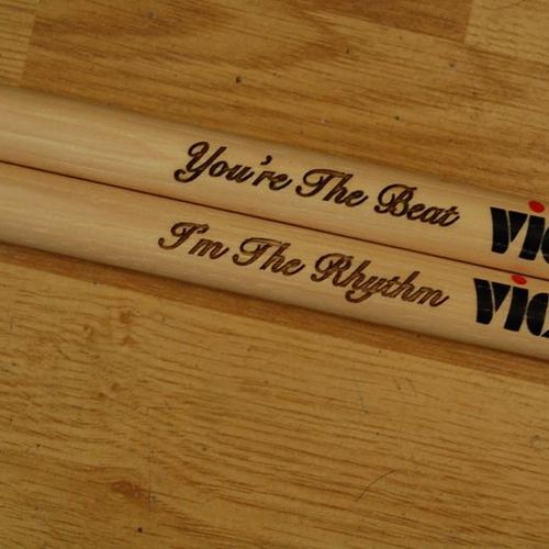 Laser Engraved drum sticks