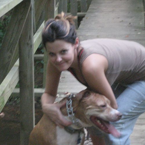 Heather - part owner of NC Pet Harmony with our do