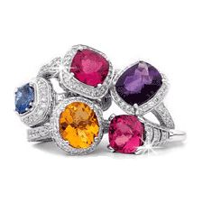 Custom Designed colored gemstones rings and jewelr