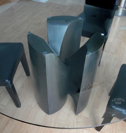 Table Base, patinated bronze