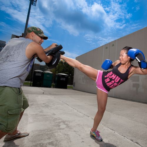 Kickboxing is a awesome workout!