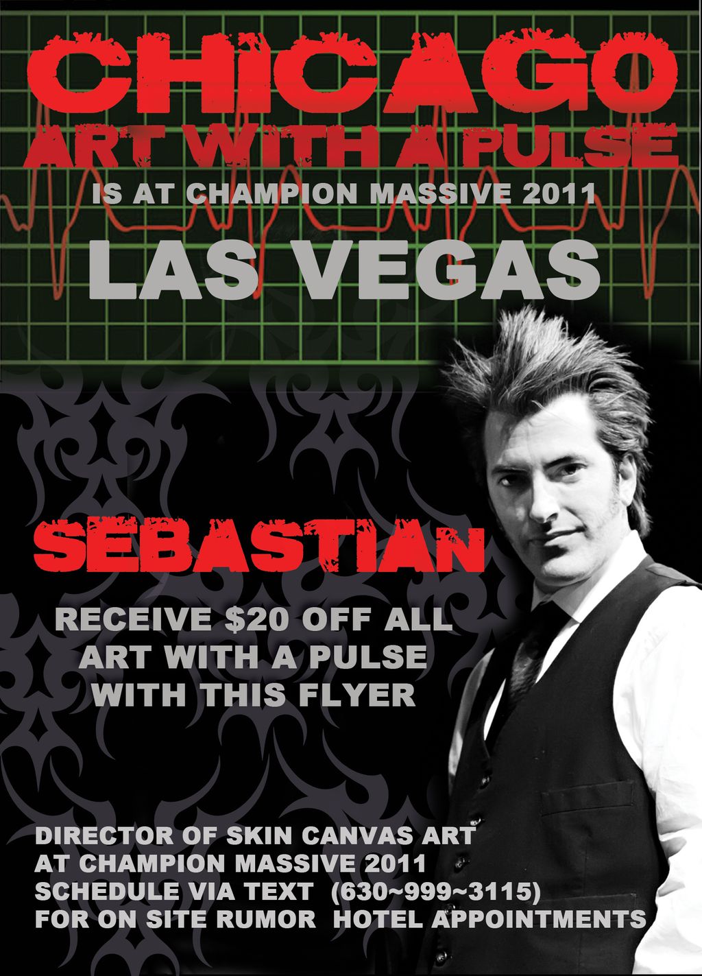 Flyer for Tattoo Artist in Las Vegas